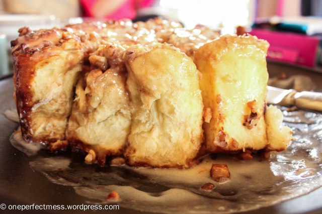 Apple Cinnamon and Walnut Scrolls One Perfect Mess easy recipe Christmas bread vanilla icing frosting overnight 4