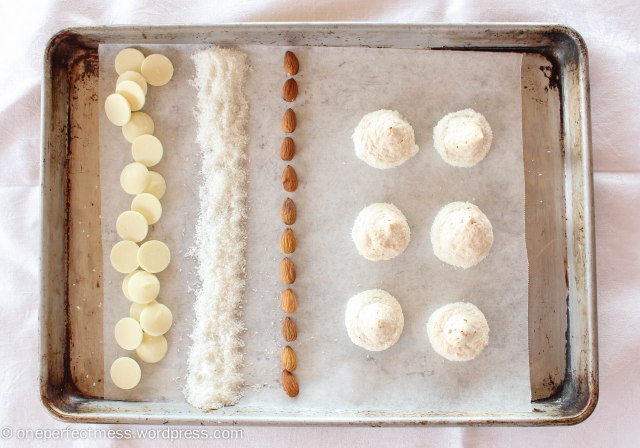 White Chocolate Almond and Coconut Meringue Kisses recipe One Perfect Mess 1
