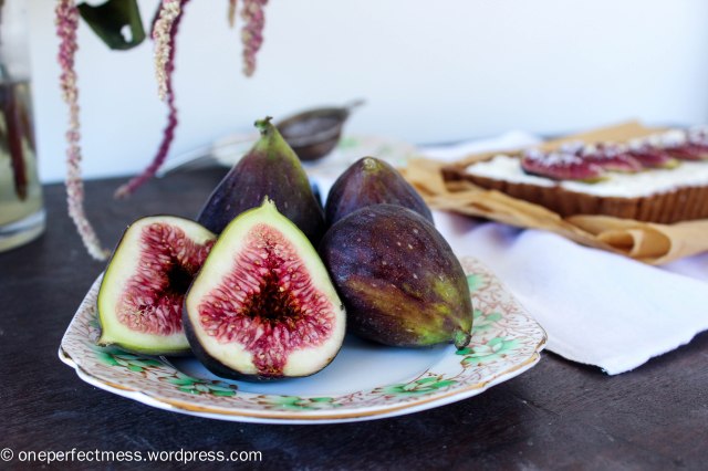 Honey Roasted Fig Dark Chocolate and Mascarpone Tart Recipe One Perfect Mess 2