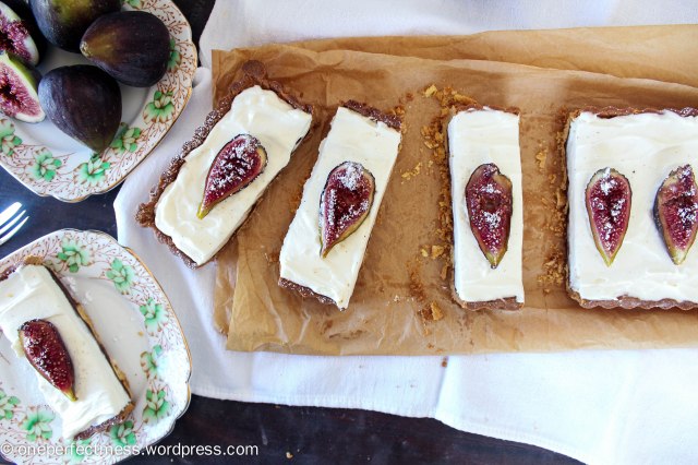 Honey Roasted Fig Dark Chocolate and Mascarpone Tart Recipe One Perfect Mess 6