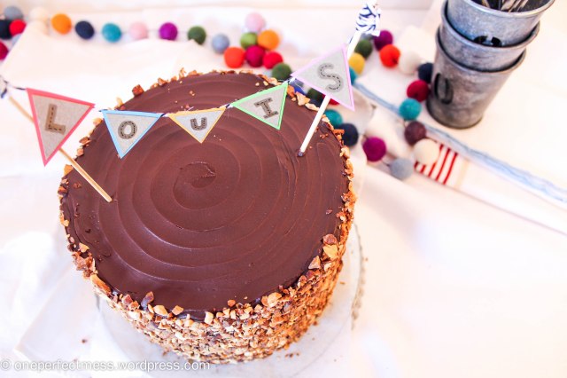 Roasted Almond and Dark Chocolate Layer Cake Recipe One Perfect Mess 6