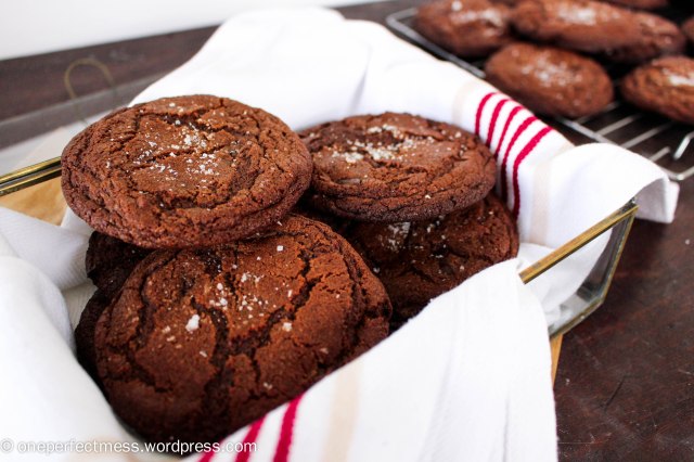Salted Dark Chocolate and Orange Cookies recipe One Perfect Mess 1