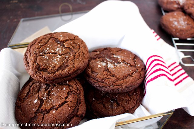 Salted Dark Chocolate and Orange Cookies recipe One Perfect Mess 3