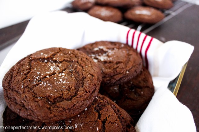 Salted Dark Chocolate and Orange Cookies recipe One Perfect Mess 4