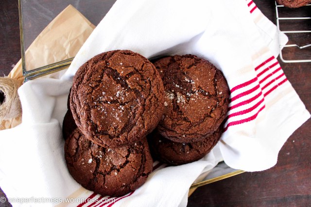 Salted Dark Chocolate and Orange Cookies recipe One Perfect Mess 5