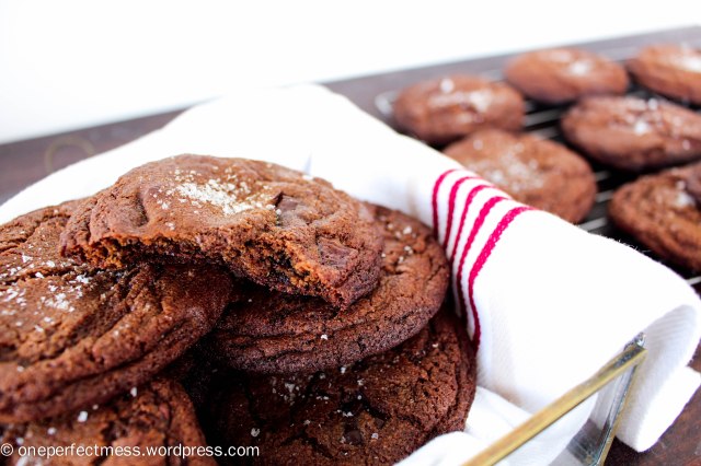 Salted Dark Chocolate and Orange Cookies recipe One Perfect Mess 6