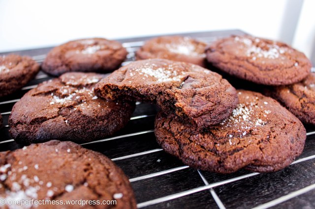 Salted Dark Chocolate and Orange Cookies recipe One Perfect Mess 8