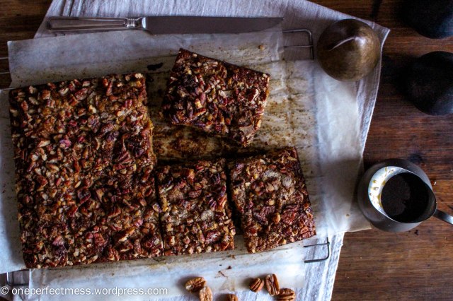 Sticky Date and Pear Toffee Pudding with Pecans and Warm Butterscotch Caramel Toffee Sauce recipe One Perfect Mess 10