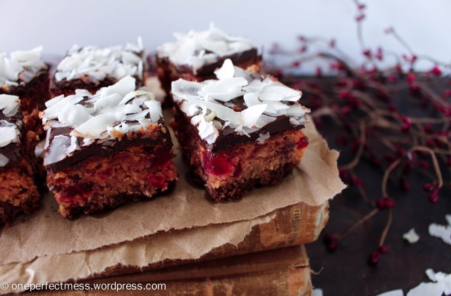 Cherry Chocolate and Coconut Slice recipe One Perfect Mess Cherry Ripe cherries easy Christmas fudge 11