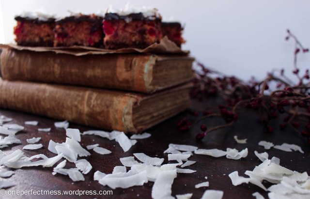 Cherry Chocolate and Coconut Slice recipe One Perfect Mess Cherry Ripe cherries easy Christmas fudge 13