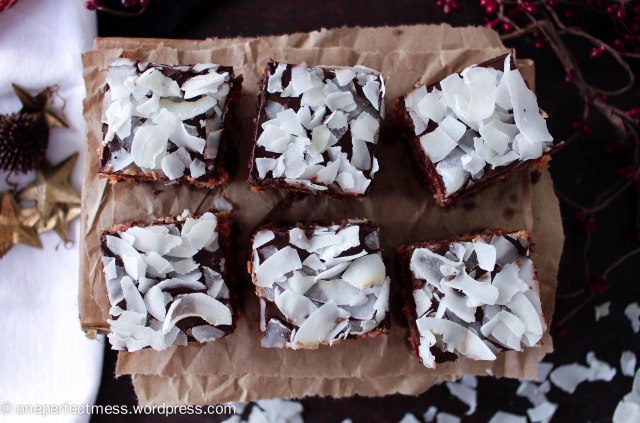 Cherry Chocolate and Coconut Slice recipe One Perfect Mess Cherry Ripe cherries easy Christmas fudge 14