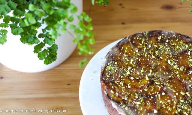 peach-and-pistachio-cake-one-perfect-mess-easy-recipe-baking-upside-down-yotam-ottolenghi-gluten-free-stone-fruits-syrup-icing-6
