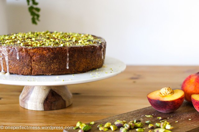 peach-and-pistachio-cake-one-perfect-mess-easy-recipe-baking-upside-down-yotam-ottolenghi-gluten-free-stone-fruits-syrup-icing-8